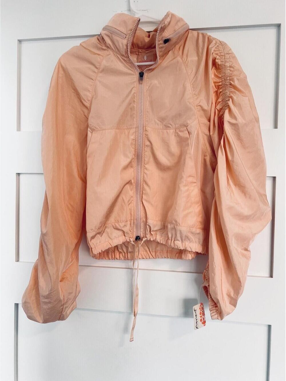 FREE PEOPLE $99 MOVEMENT WOMENS WAY HOME PACKABLE JACKET PEACHES SIZE SMALL NWT - Picture 3 of 7
